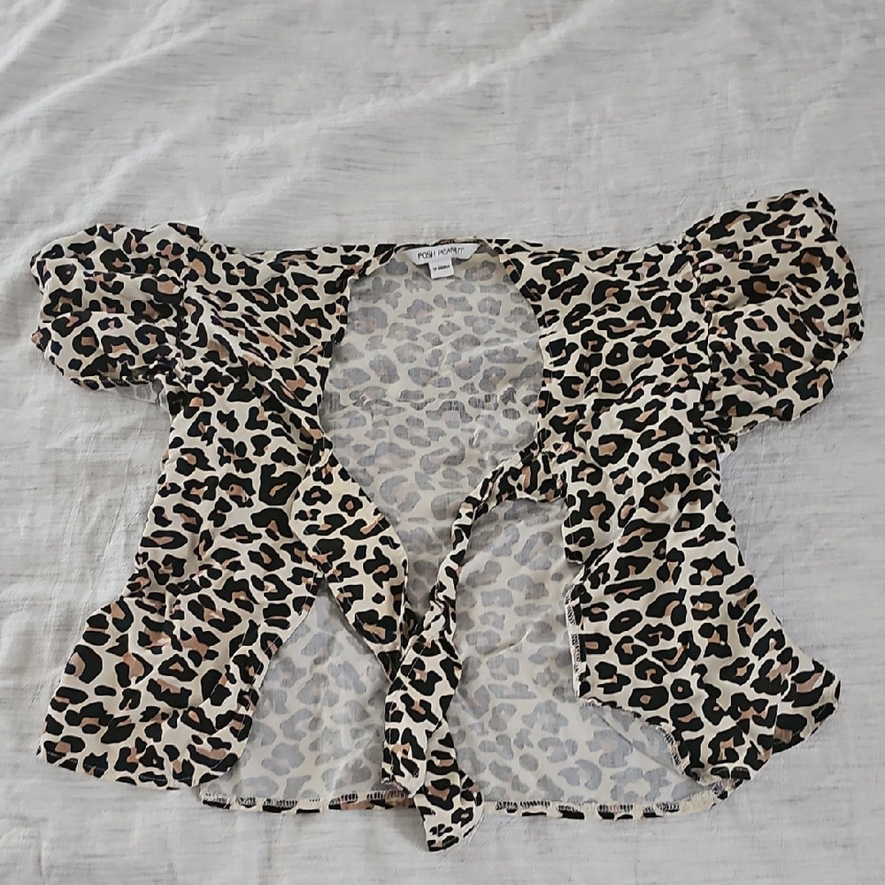 Posh Peanut Leopard Print Kids Swim Coverup